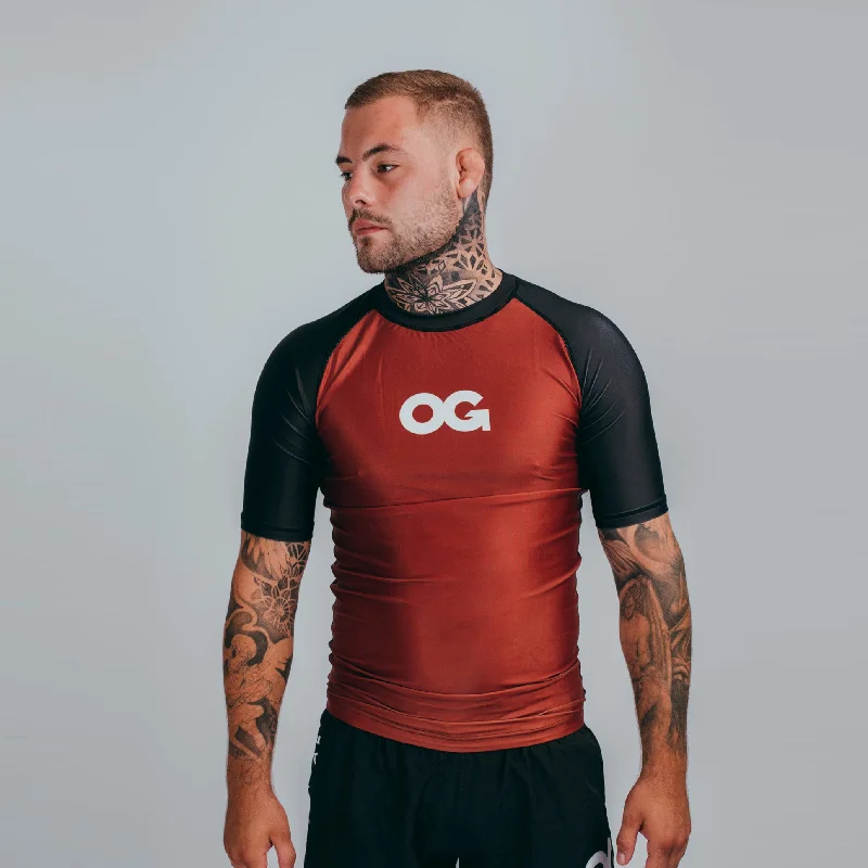 OG Short Sleeve Rashguard (Brown)