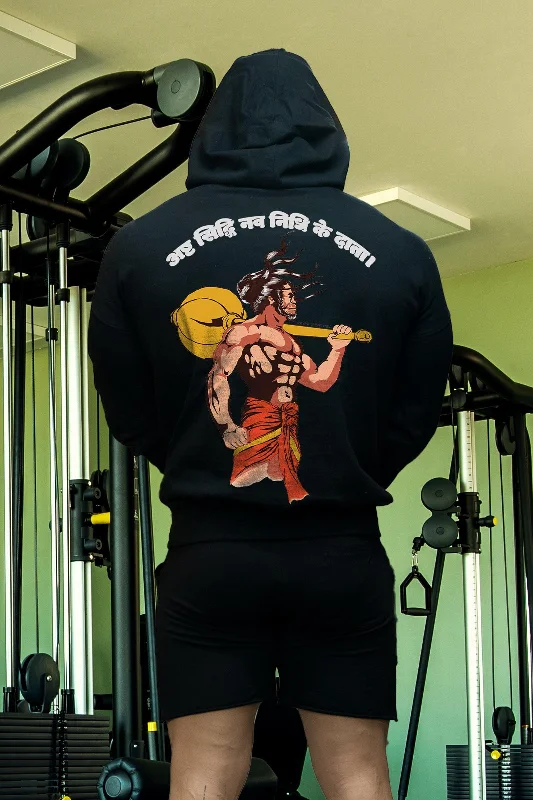 THE SON OF ANJANA LORD HANUMAN HOODIE (BLACK)