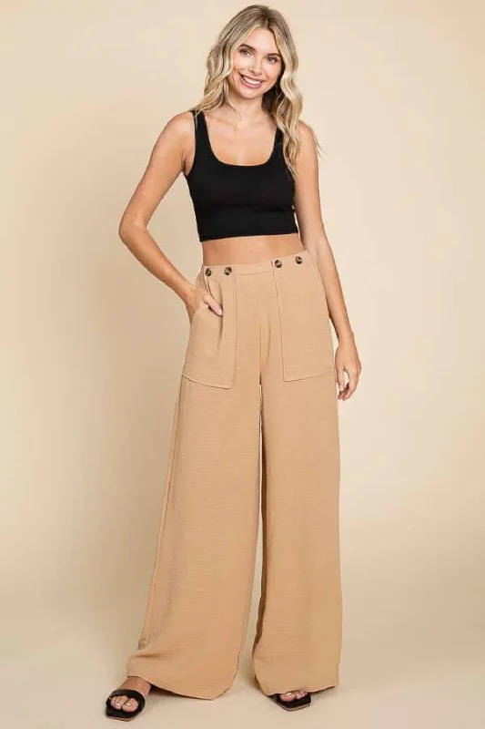 Weekend Offers That Please Culture Code Full Size High Waist Wide Leg Cargo Pants