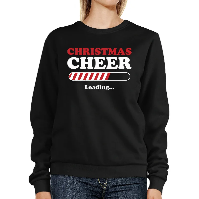 Christmas Cheer Loading Sweatshirt Winter Pullover Fleece Sweater