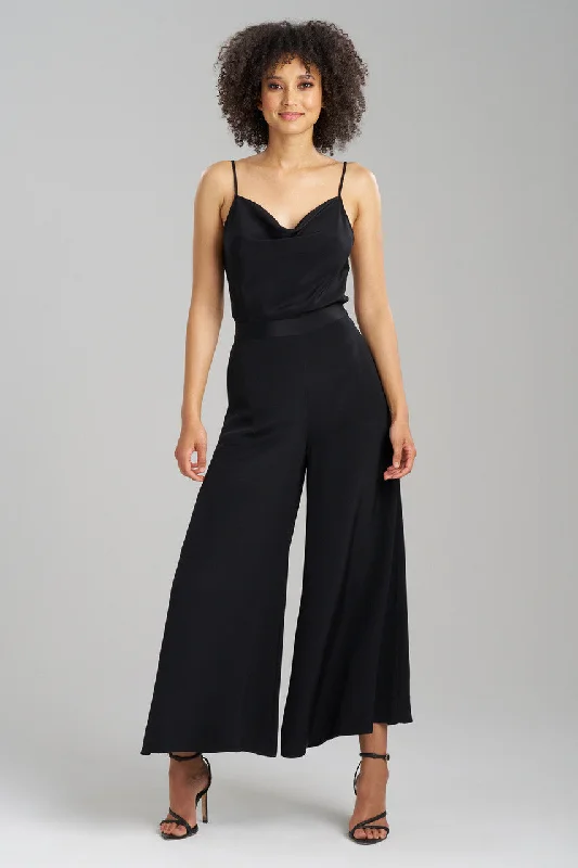 Your Weekend, Your Savings Couture Silk Crepe Palazzo Ankle Pants