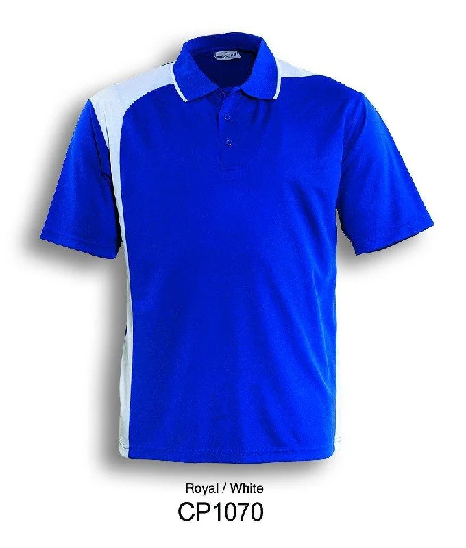 Make Your Weekend Count with Savings Asymmetrical Golf Polo - Royal/White