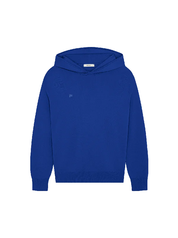 Weekend Discounts You Deserve Mens DNA Regenerative Merino Wool Hoodie—earth blue