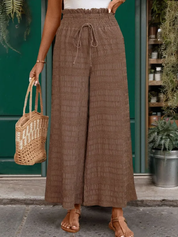 Best Seller Tied Wide Leg Pants