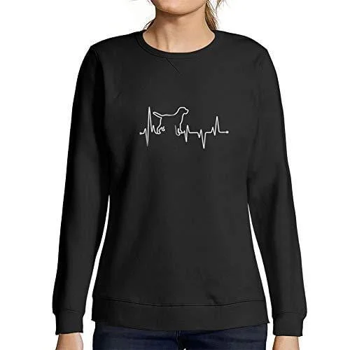 Lowest Rates Ultrabasic - Femme Graphique Dog Lover Heartbeat Sweatshirt Action de Grâces Xmas Cadeau Idées Tee Gris Chiné Noir Profond Lowest Rates Ultrabasic - Femme Graphique Dog Lover Heartbeat Sweatshirt Action de Grâces Xmas Cadeau Idées Tee Gris Chiné Noir Profond