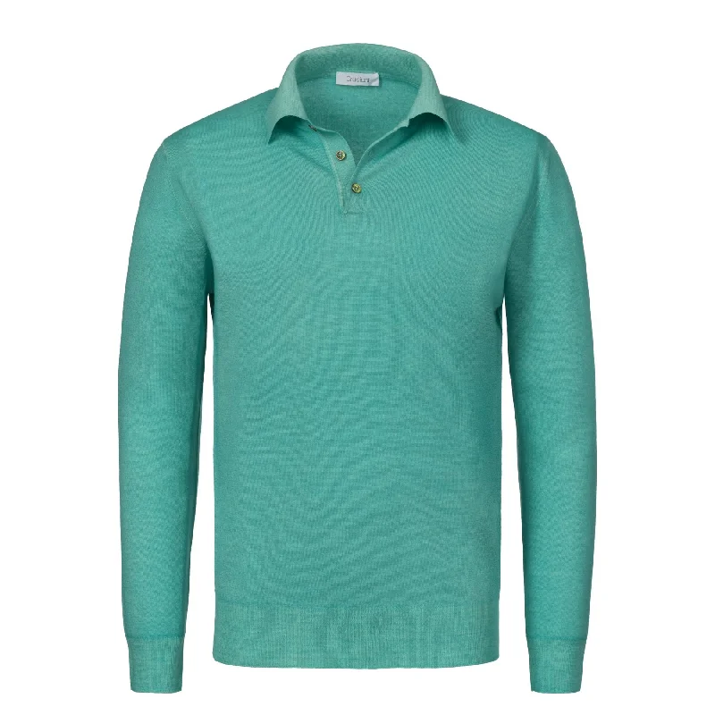 Weekend Offers That Tempt Wool Sweater in Turquoise Green