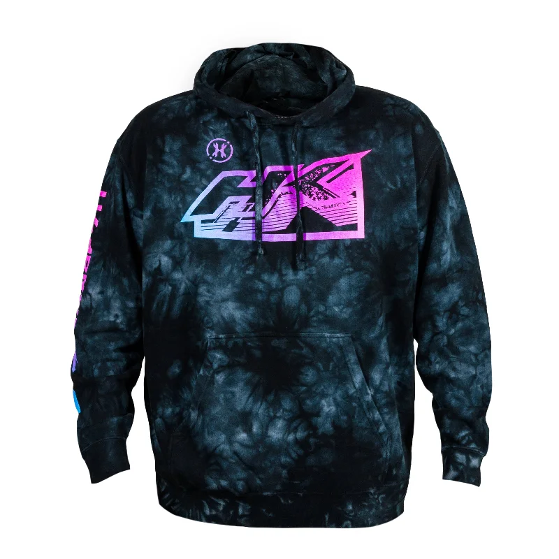 Online Only Retro Hoodie - Midnight Tie Dye