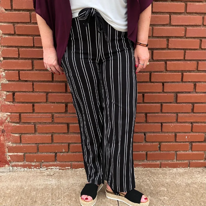 Super Deal Black & White Pants