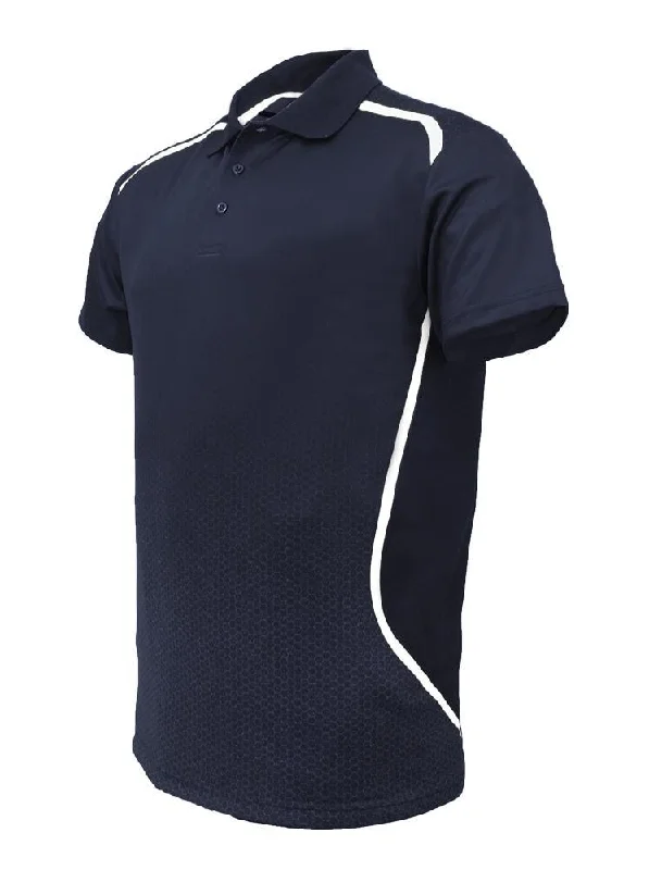 Huge Discounts Sublimated Sports Golf Polo -Navy/White