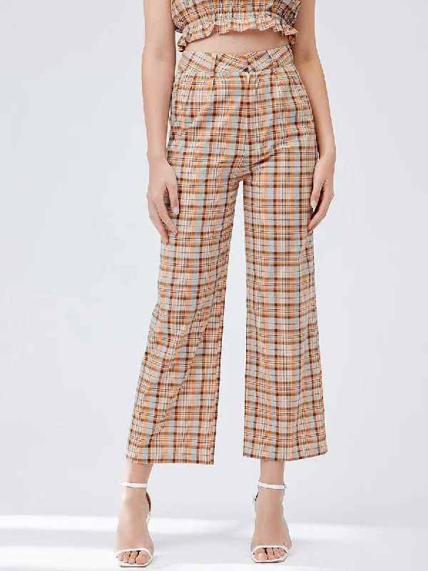 Your Weekend, Your Savings Plaid Straight Leg Cropped Pants