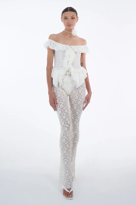 Midnight Madness Òrne Lace Flares - Made to Order