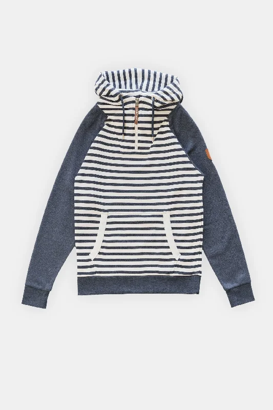Mega Sale Alani Stripe Navy Hoodie