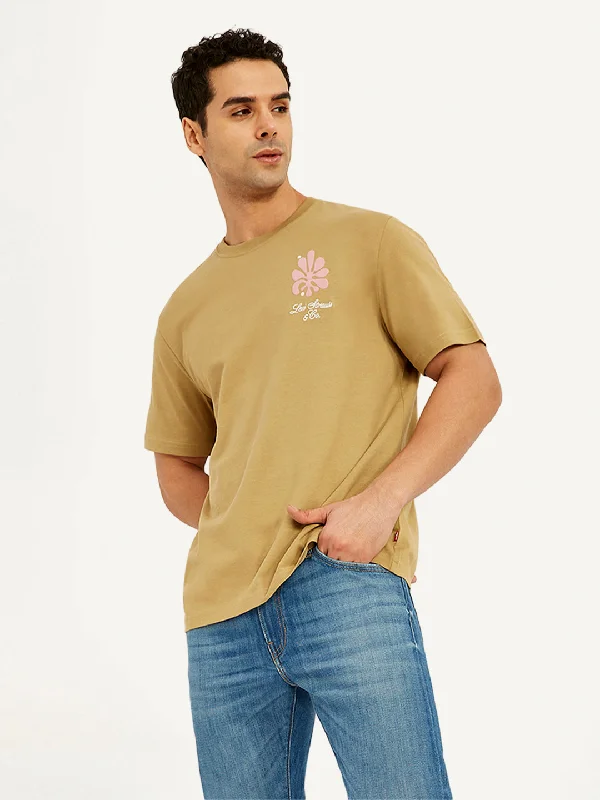 Flash Deal Men's Graphic Print Crew Neck T-Shirt