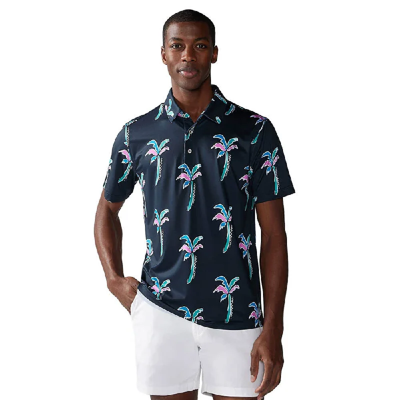 Super Bargain Chubbies The Havana Night Performance Polo Shirt - Black - Pattern Base (Plaids)