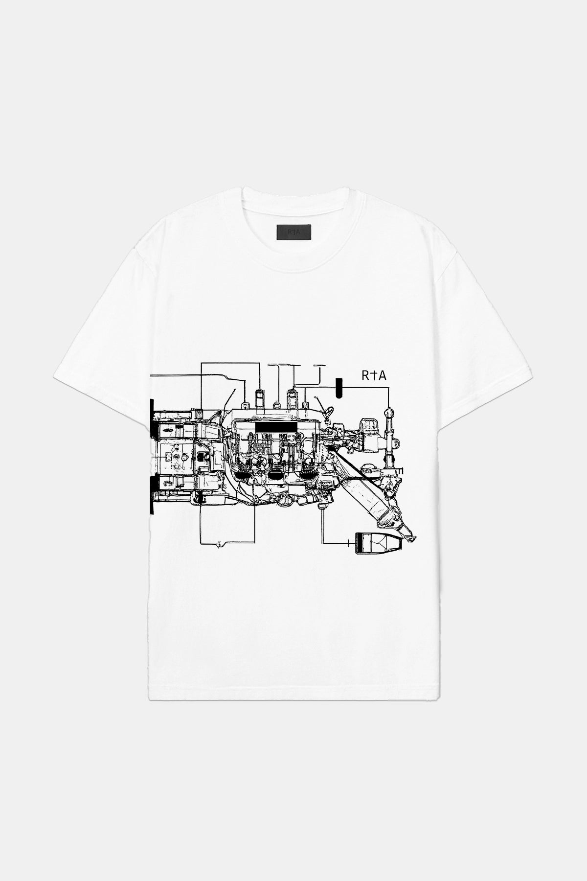 COLT TEE | WHITE MOTO DIAGRAM