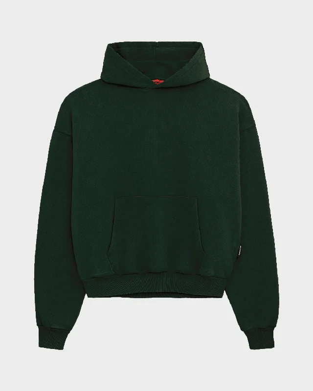 Heavy Oversized Hoodie British Racing Green