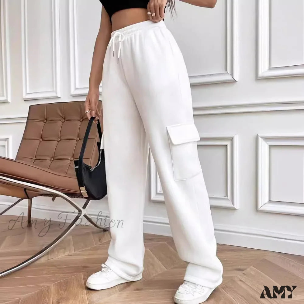 Weekend Savings Bonanza Autumn Winter Fashionable Side Pocket Versatile Sports Pants