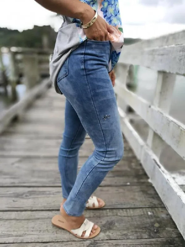 Super Deal Shine On Label Sculpt Denim Blue