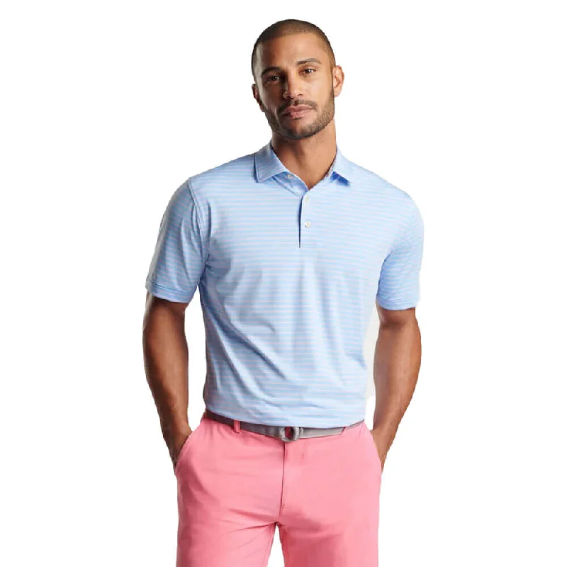 Special Buy Peter Millar Drum Performance Jersey Polo Shirt - Cottage Blue