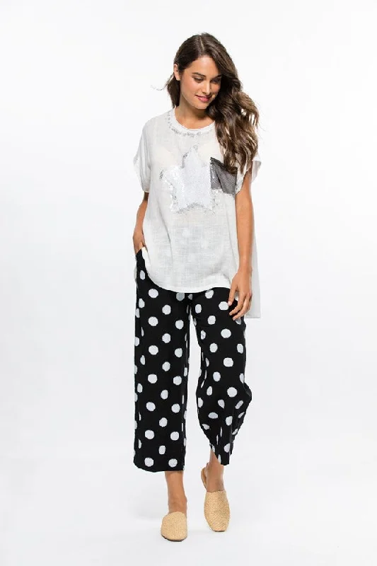 Time-Sensitive Threadz Spot Pants Black