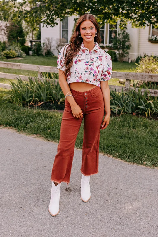 Make Your Weekend Count with Savings The McKenzie High Waist Jean In Rust