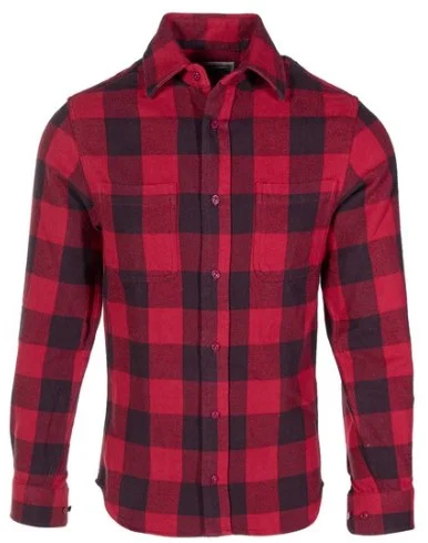 Men's Cotton Flannel Plaid Shirt