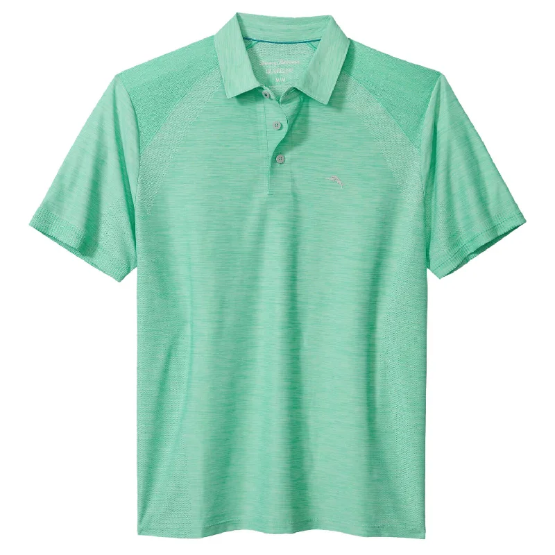Hurry In Tommy Bahama IslandZone Palm Coast Pro Polo Shirt - Mint Tourmaline
