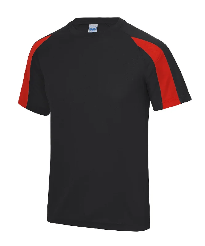 Clearance Items Contrast cool T | Jet Black/Fire Red