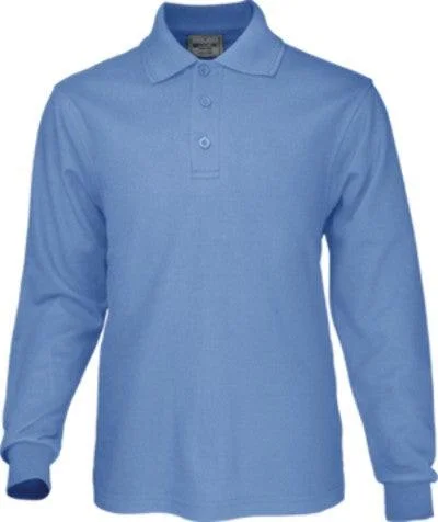 Friends and Family Sale Harbour Long Sleeve Polo - Sky