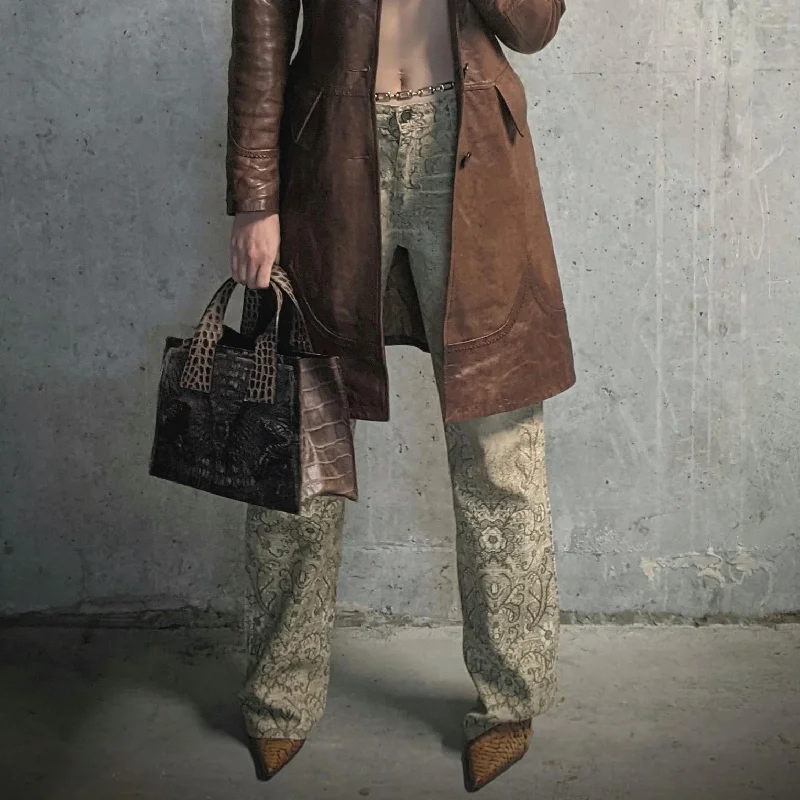 Weekend Savings Sensation Roberto Cavalli jeans with "embroidery" pattern - S