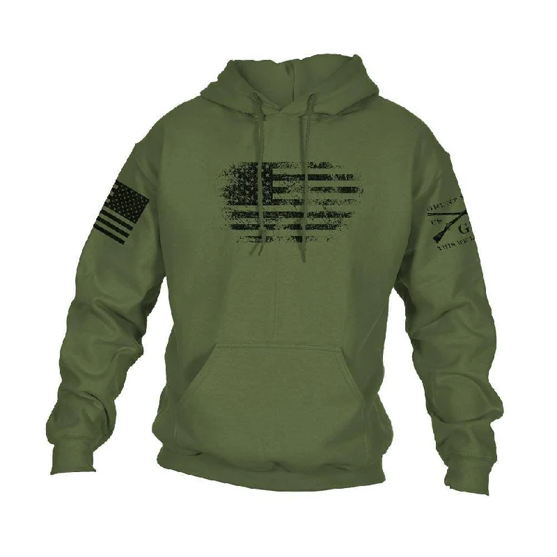 Weekend Deals That Please Vintage American Hoodie - Military Green