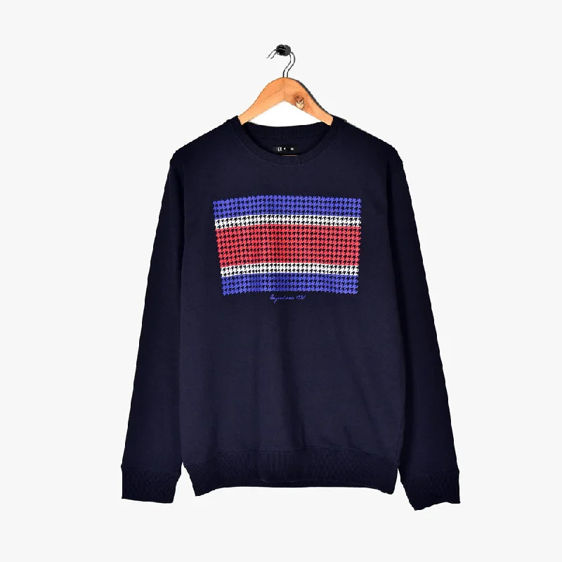 Today's Deal TX Flag Print Navy Blue Sweatshirt 2828