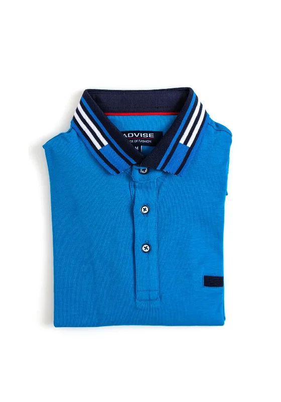 Deal of the Week Advise Contrast Trim Polo Shirt, Cobalt