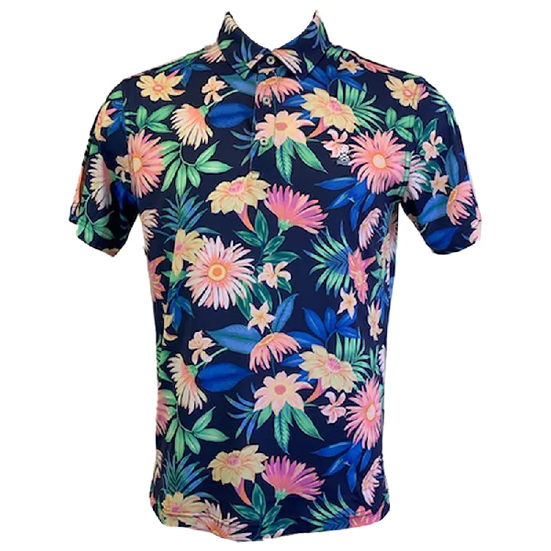 Now or Never Chubbies The Big Bloomer Polo Shirt - Navy
