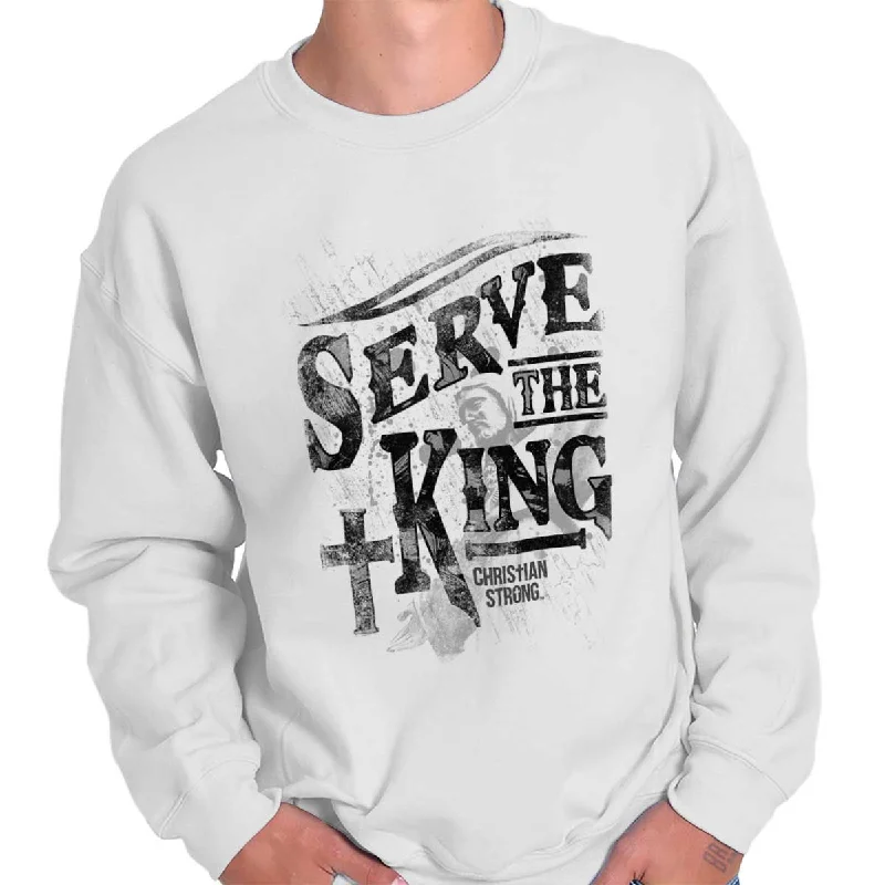 Members Only Serve The King Crewneck Sweatshirt