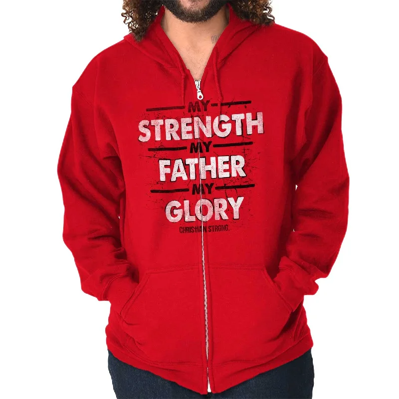 Strength Father Glory Zip Hoodie