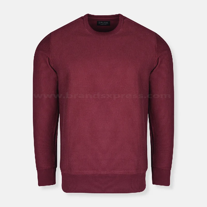 Super Discount ZR Ottoman Burgundy Sweatshirt 8247