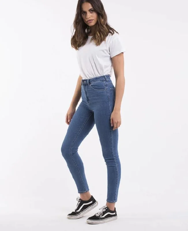 Super Bargain Silent Theory Vice High Skinny Jean Blue Bell
