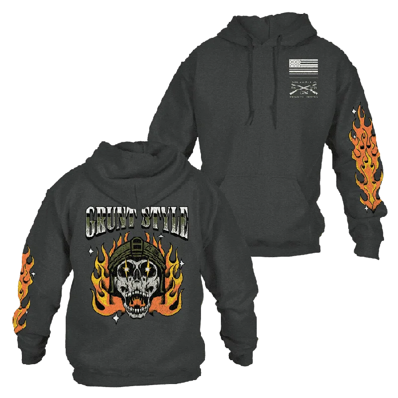 Price Drop Flamethrower Hoodie - Dark Heather