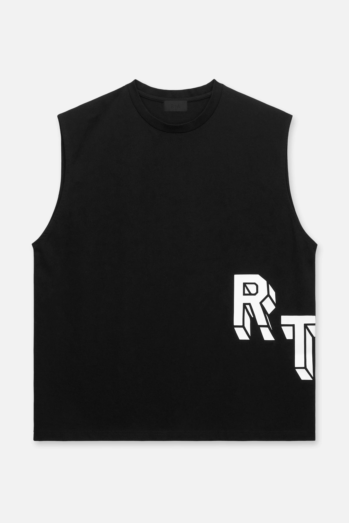 MUSCLE TEE | BLACK COLLEGIATE