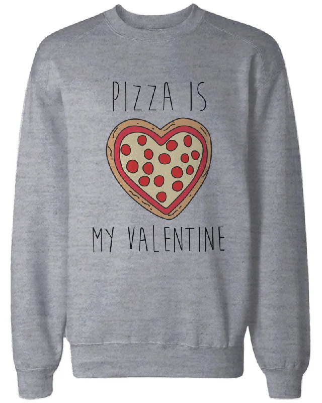 Savings Alert Funny Valentine Graphic Sweatshirts - Pizza Is My Valentine Grey Pullovers Savings Alert Funny Valentine Graphic Sweatshirts - Pizza Is My Valentine Grey Pullovers