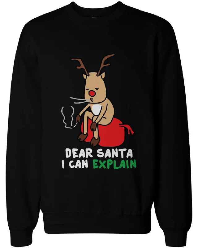 Lowest Prices Rudolph Stole Santa's Bag and Smoking Funny Sweatshirts Cute Holiday Sweaters Lowest Prices Rudolph Stole Santa's Bag and Smoking Funny Sweatshirts Cute Holiday Sweaters