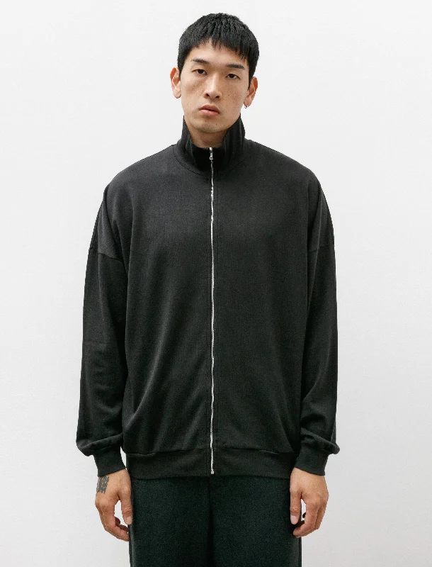 Super High Gauge Sweat Zip Blouson Ink Black