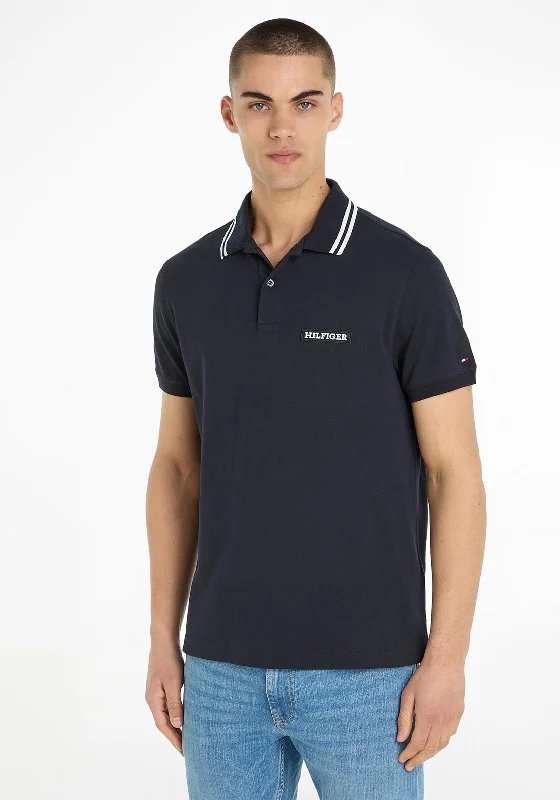 Tommy Hilfiger Monotype Badge Polo Shirt, Desert Sky