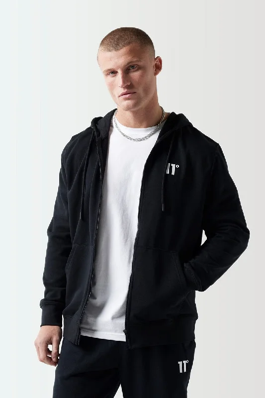 Referral Discount Core Full Zip Hoodie - Black