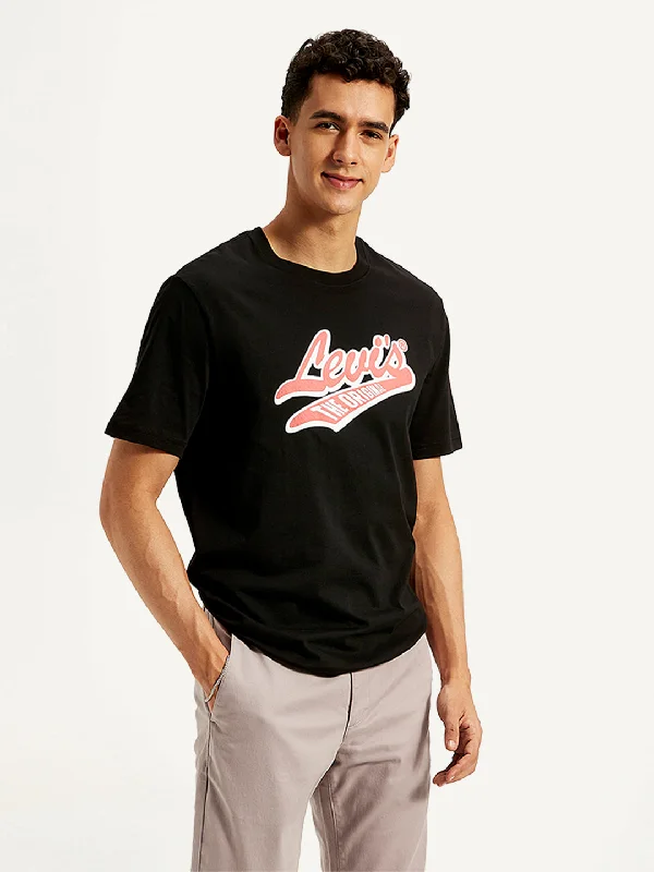 Weekend Discounts to Relish Men's Graphic Print Crew Neck T-Shirt