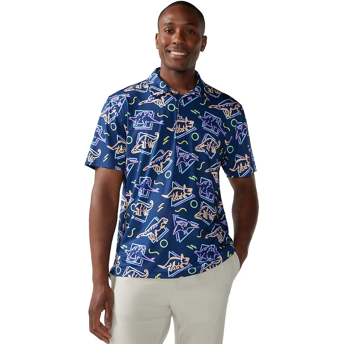 Now Available Chubbies The Squad Goal Performance Polo Shirt - Navy