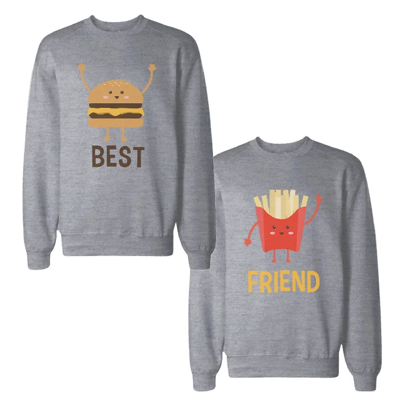 Can't Miss Burger And Fries Best Friend BFF Sweatshirts Matching Sweat Shirts