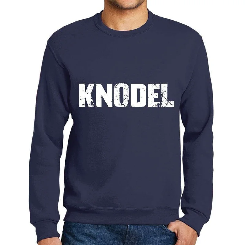 Exclusive Preview Men's Printed Graphic Sweatshirt Popular Words KNODEL French Navy