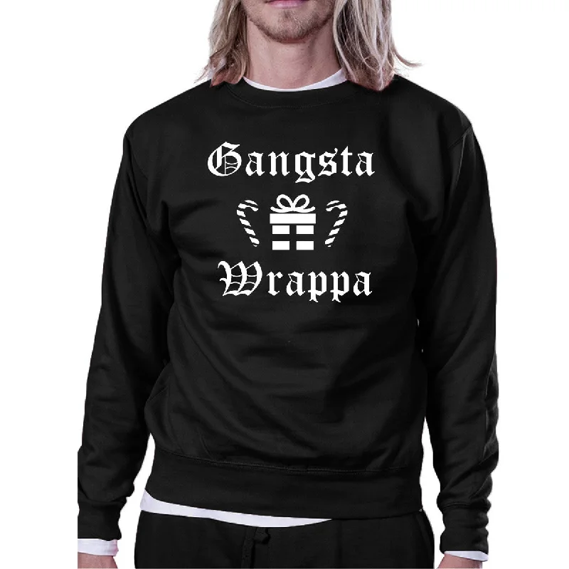 Don't Delay Gangsta Wrappa Sweatshirt Cute Holiday Pullover Fleece Sweater